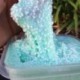 Rózsaszín   kék - Szórakoztató bolyhos Floam Slime Putty illatú, nincs Borax stresszoldó gyerekek játékjáték iszap
