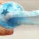 Rózsaszín   kék - Szórakoztató bolyhos Floam Slime Putty illatú, nincs Borax stresszoldó gyerekek játékjáték iszap