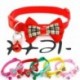 * 2 Piros - Csokornyakkendő állítható cica nyakkendő gallér Bowknot Dot Bell Cat kisállat kiskutya