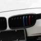 3 x M színű csíkos autós matrica vese rács matrica illeszkedik a BMW M3 M5 E46 autós kiegészítőkhöz PVC belső