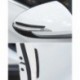 4PCS Automobiles Car Ajtó ütközésgátló szalag univerzális oldalsó tükör karcolásgátló szénszálas autós matricá