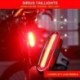 4 Piros - Autó ajtó projektor lámpák LED motorkerékpár kerékpár USB töltés vízálló biztonsági hátsó lámpa