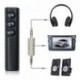 Fekete - Vezeték nélküli Bluetooth Aux audio vevő adapter 4.1 Bluetooth kihangosító autóskészlet 3,5 mm-es jack Aux