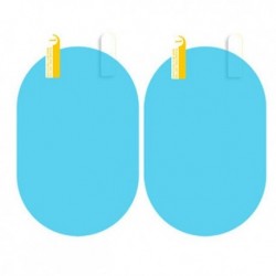 150mmx100mm ovális - 2db autó eső film visszapillantó tükör védő fólia ködgátló membrán tükröződésgátló