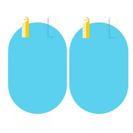 150mmx100mm ovális - 2db autó eső film visszapillantó tükör védő fólia ködgátló membrán tükröződésgátló