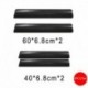 4db 60cm x 6,8cm autós ajtó matrica univerzális küszöbálló karcolásmentes szénszálas automatikus ajtó matrica autós
