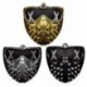 Ezüst - Halloween Punk Devil COS Anime Stage Performance Mask Hip-hop Rivet Dead God Cool Accessories Sliver / Gold / Black