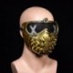 Ezüst - Halloween Punk Devil COS Anime Stage Performance Mask Hip-hop Rivet Dead God Cool Accessories Sliver / Gold / Black