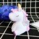 lila-fehér - Rainbow Pvc Animal Unicorn Kulcstartó Női Női Táska Dísz Telefon Kulcstartó Kulcstartó Táska Dekoráció