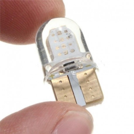 sárga - LED-es izzók W5W T10 194 168 COB 8SMD LED parkoló izzó Auto ék távolsági lámpa szilícium fényes fehér licenc