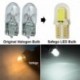 sárga - LED-es izzók W5W T10 194 168 COB 8SMD LED parkoló izzó Auto ék távolsági lámpa szilícium fényes fehér licenc