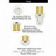 sárga - LED-es izzók W5W T10 194 168 COB 8SMD LED parkoló izzó Auto ék távolsági lámpa szilícium fényes fehér licenc