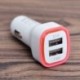 kék - Kettős USB autós töltő adapter 2.1A automata jármű fém töltő okostelefon táblagép adapter aljzat autós