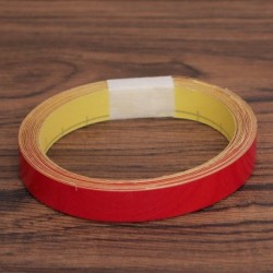 1cm piros - 1 cm / 2 cm * 500 cm-es autó fényvisszaverő szalagdekorációs matricák autó figyelmeztetés biztonsági