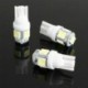 Kedvezmény! 3PC autós LED-izzó 5050 éklámpa izzó T10 fehér LED 5050 5-SMD LED-izzók W5W 194 168 2825 158 192 12V