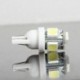Kedvezmény! 3PC autós LED-izzó 5050 éklámpa izzó T10 fehér LED 5050 5-SMD LED-izzók W5W 194 168 2825 158 192 12V