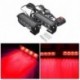 12V 12W autó 4 LED villogó lámpa 7 fény üzemmód vízálló hűtőrács fény figyelmeztető lámpák vészlámpa