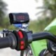 Piros - Univerzális motorkerékpár elektronikus óra hőmérő voltmérő három az egyben IP67 vízálló porálló LED óra