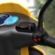Piros - Univerzális motorkerékpár elektronikus óra hőmérő voltmérő három az egyben IP67 vízálló porálló LED óra