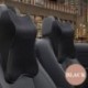 Fekete - 1PCS memóriahab aranyos autóülés fejtámla párna szilárd a nyaktámasz derék hátsó tartó párna készlet