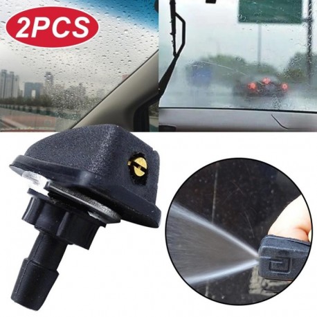 AKCIÓ 1 pár 8 mm-es közös méretű autó szélvédőmosó fúvóka spray-csere 360 fokos állítható, fekete Gyors