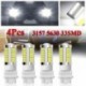 fehér - 4db fehér 3157 3457 3057 jel 33SMD hátsó hátsó hátsó hátsó fordulatú LED izzó
