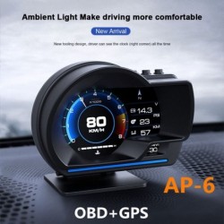 2021 Újdonságok Autó HUD Head up Display Odometer спидометр OBD2 GPS Dual System Speedometer тахометр