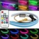 RGB - 2db led DRL nappali menetfény irányjelző DRL led szalag autó fény kiegészítők fék oldalsó lámpa távvezérlő
