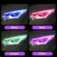 RGB - 2db led DRL nappali menetfény irányjelző DRL led szalag autó fény kiegészítők fék oldalsó lámpa távvezérlő
