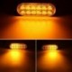 10db borostyánsárga LED-es autó első rács fedélzetén autó villogó lámpák vészjelző vészvillogó lámpa