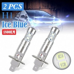Ezüst - H1 LED fényszóró izzók 1800LM 8000K jégkék szuper fényes autós fényszórók / ködlámpák / nappali