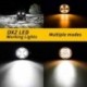 01 - AKCIÓ 48W 1200LM LED Munkafény Mini kerek LED fény Szuper fényes nappali fehér Sárga módosított fény autó