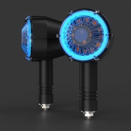 Kék - Legjobb eladó 2db univerzális motorkerékpár LED-es irányjelző villogó fény Új kiegészítők Gyors szállítás
