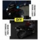 Kék - Legjobb eladó 2db univerzális motorkerékpár LED-es irányjelző villogó fény Új kiegészítők Gyors szállítás