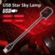 Piros - 12 V-os USB belső autós légköri lámpák Gépkocsik Vetítő dekoratív kartámasz romantikus csillagos égbolt