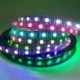 WS2812B RGB 5050SMD Rugalmas NYÁK Teljes színű LED Pixel Strip Dream Color IP67 Vízálló LED Képernyő LED falhoz Csak