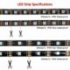WS2812B RGB 5050SMD Rugalmas NYÁK Teljes színű LED Pixel Strip Dream Color IP67 Vízálló LED Képernyő LED falhoz Csak