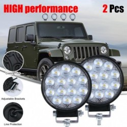 2x kerek LED-es 140W-os LED-es munkalámpa mérleg távolság és lefedettség spotlámpa terepjáró traktor csónak SUV UTE