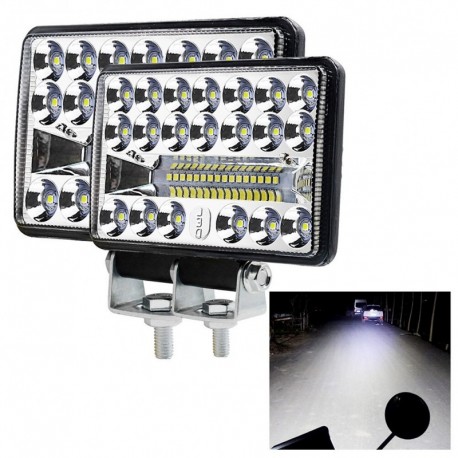 Újdonság 2db 30W DC12-80V munkalámpa Автомобильные лампы Árvíz LED fénysáv Vízálló LED hüvelyek