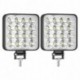 2db - 48W-os LED-es munkafény négyzet alakú LED-es fényforrás Szuper fényes nappali fehér fény autó, motorkerékpár,