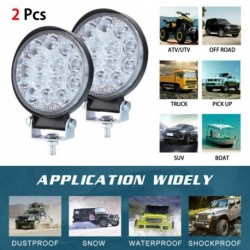 2x kerek LED 140W-os LED-es munkafény автомобильные товары Egyensúly távolsága és lefedettsége