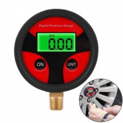 Piros - Nyomásmérő - 0 200 psi digitális lámpa gumiabroncs gumiabroncs légnyomásmérő mérő autó teherautó