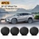 Fekete - 4PC 26 &quot -27&quot  kerékabroncs gumiabroncs védőfedél autó Jeep RV SUV teherautó utánfutó eszközhöz Gyors
