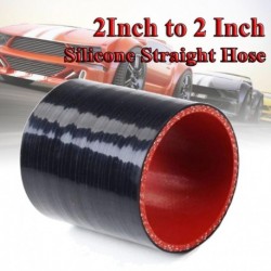 Fekete - 2 &quot - 2 hüvelykes szilikon egyenes csatlakozó tömlő, 51 mm-es szilikon turbó, gyors szállítás CSV