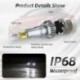 8 oldalas CSP H11 / H9 / H8 360 fényes ködlámpa LED fényszóró izzókészlet 110W 19600LM Super Mini ködlámpák LED