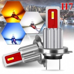 Hajók: Kínából - 2db H7 autós LED izzók CSP 6000K 1800LM autó ködlámpák vezetési nappali lámpa 12V 24V fehér