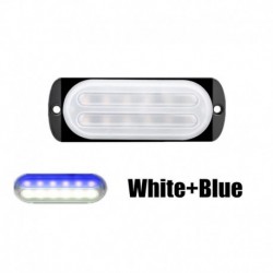 fehér kék - 10-24V LED-es villogó fények 12 LED-es hátsó lámpa irányjelző lámpák figyelmeztető lámpák Autós