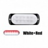 fehér piros - 10-24V LED-es villogó fények 12 LED-es hátsó lámpa irányjelző lámpák figyelmeztető lámpák Autós