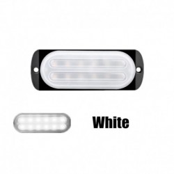 fehér - 10-24V LED-es villogó fények 12 LED-es hátsó lámpa irányjelző lámpák figyelmeztető lámpák Autós