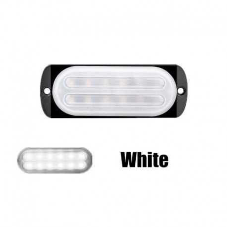 fehér - 10-24V LED-es villogó fények 12 LED-es hátsó lámpa irányjelző lámpák figyelmeztető lámpák Autós